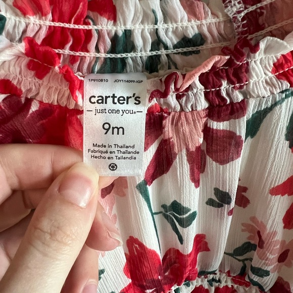 Carter’s Long Sleeve Floral Dress - Picture 4 of 4